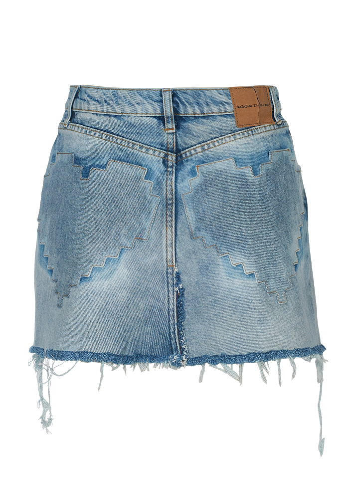 Natasha Zinko Pixel Heart Pocket Mini Skirt