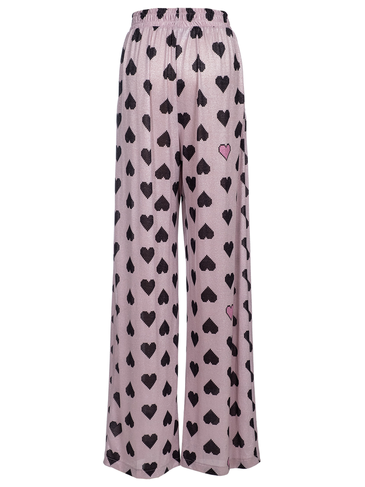 Natasha Zinko Pixel Heart Print Trousers