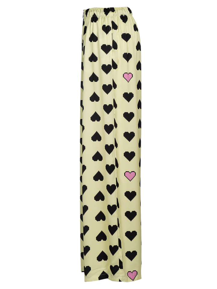 Natasha Zinko Pixel Hearts-print Pyjama Pants