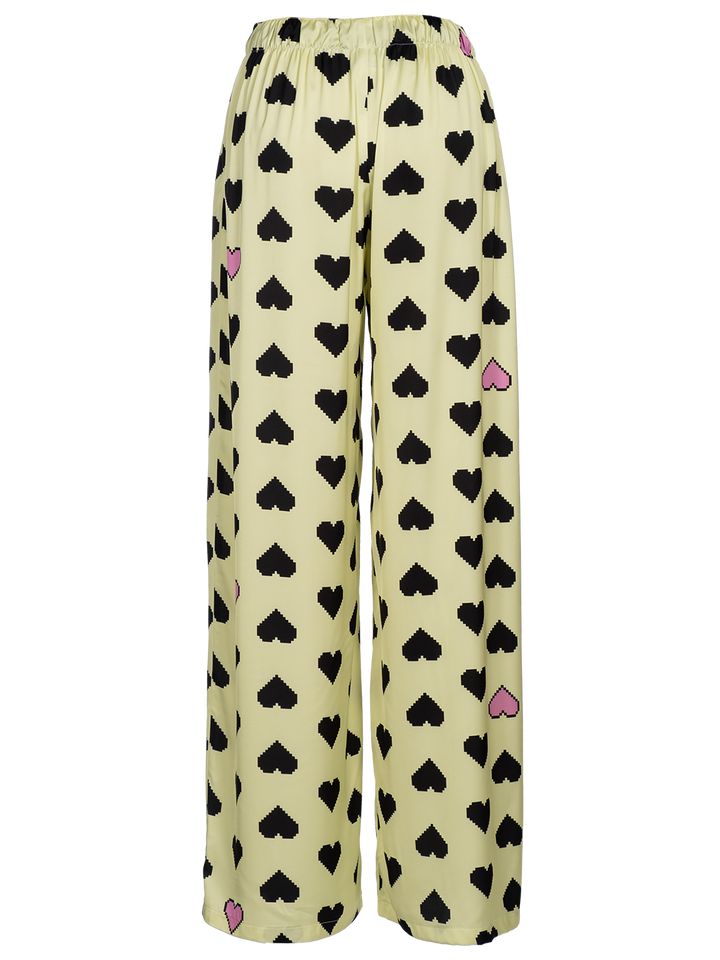 Natasha Zinko Pixel Hearts-print Pyjama Pants