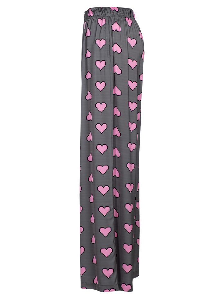 Natasha Zinko Pixel Hearts-print Pyjama Pants