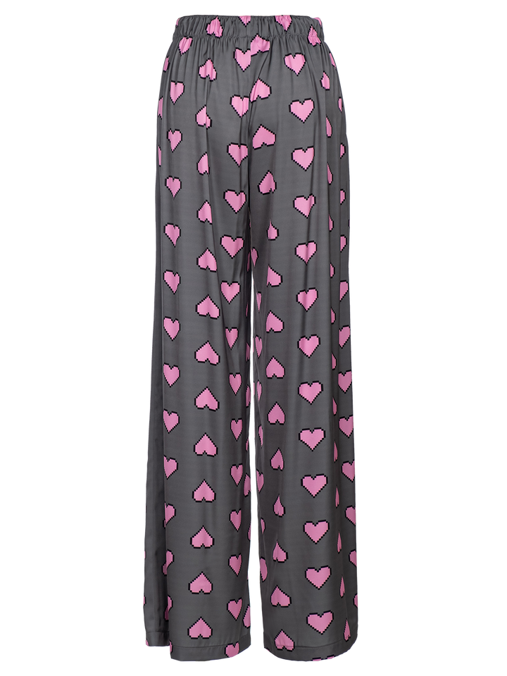 Natasha Zinko Pixel Hearts-print Pyjama Pants