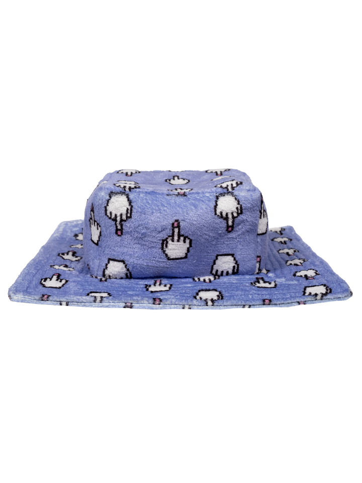 Natasha Zinko Pixel Middle Finger Box Bucket Hat