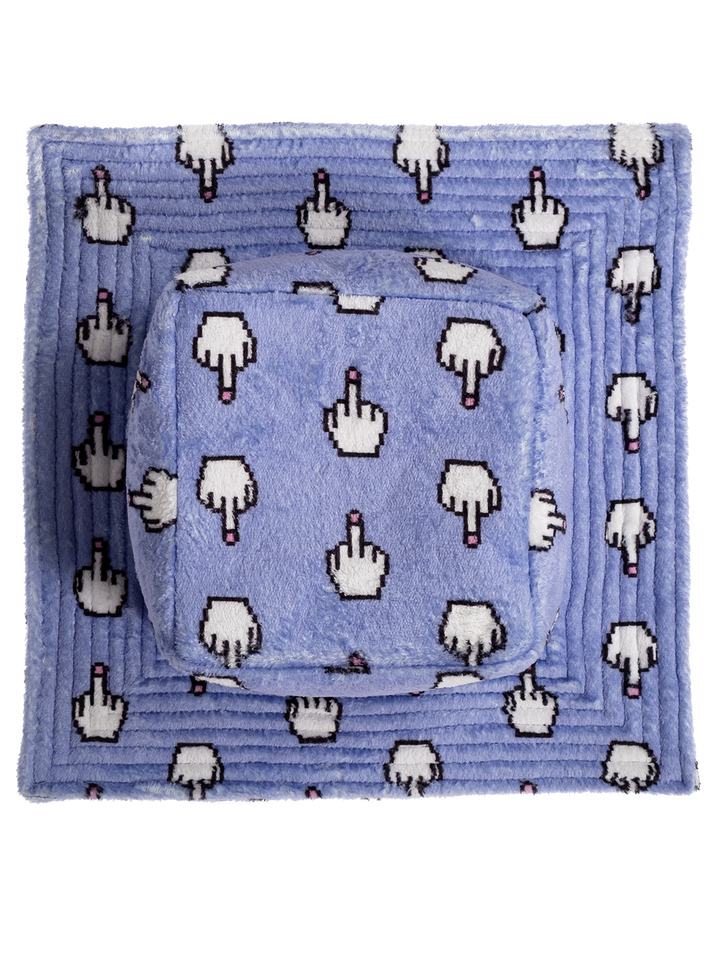 Natasha Zinko Pixel Middle Finger Box Bucket Hat