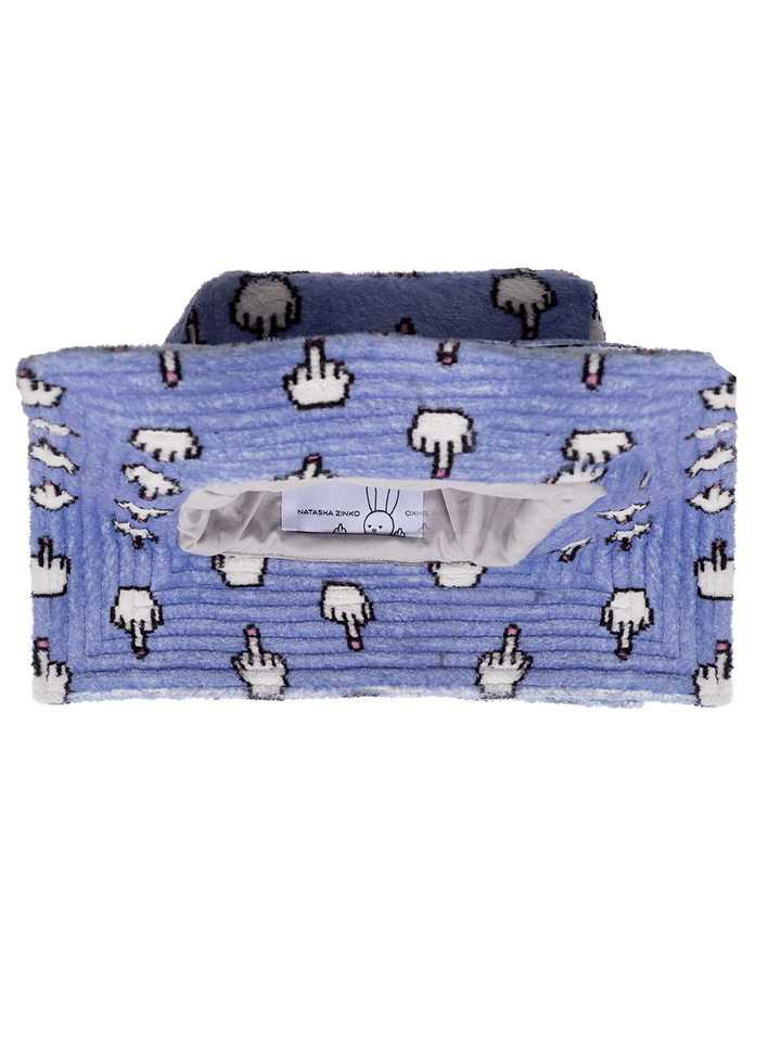 Natasha Zinko Pixel Middle Finger Box Bucket Hat