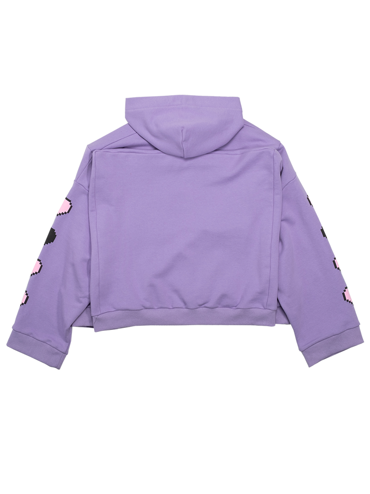 Natasha Zinko Pixel-print Crown Box Hoodie