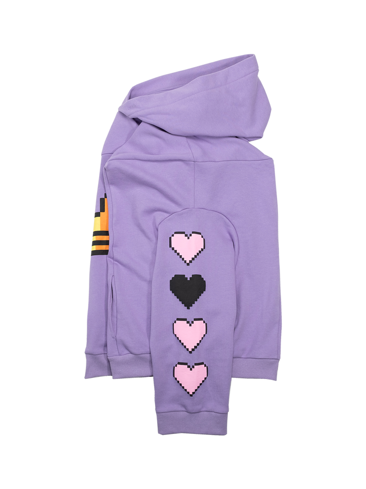 Natasha Zinko Pixel-print Crown Box Hoodie