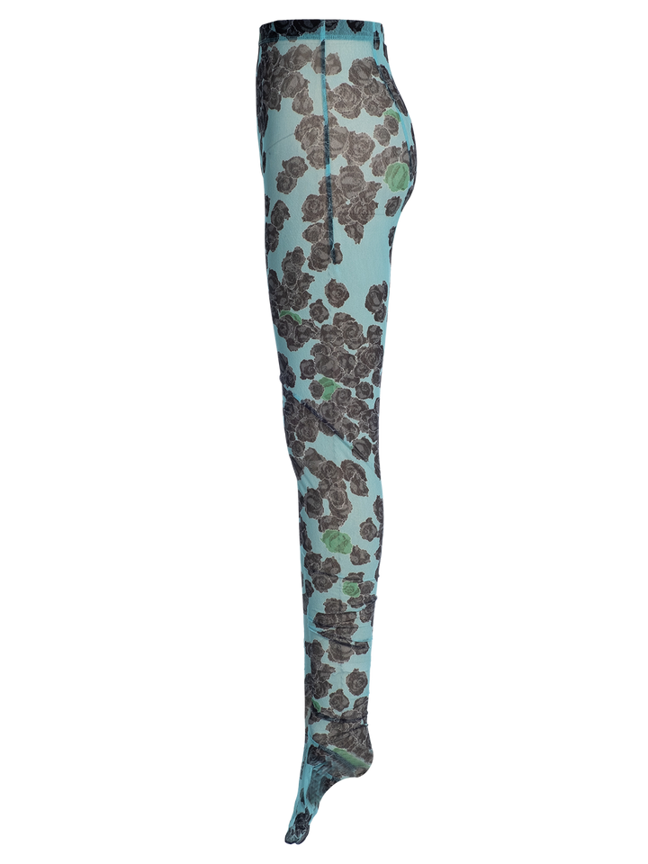 Natasha Zinko Pixel Roses Gauzy Leggings