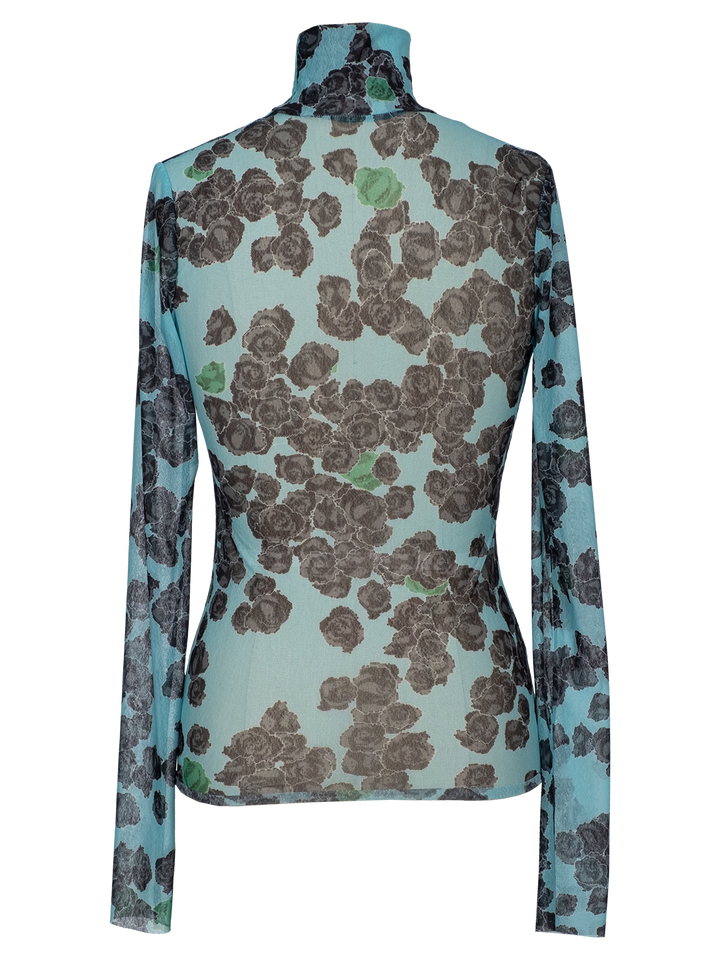 Natasha Zinko Pixel Roses Gauzy Top