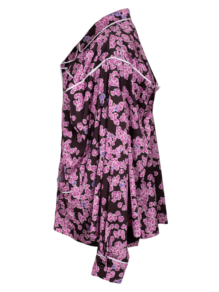 Natasha Zinko Pixel Roses-print Pyjama Top