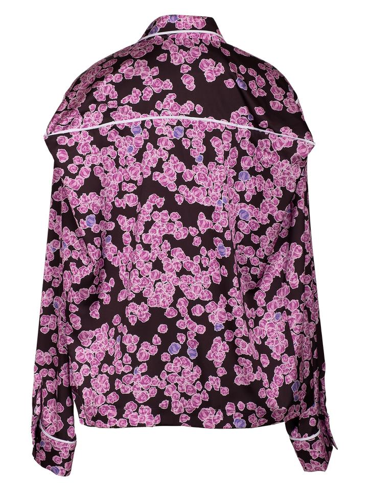 Natasha Zinko Pixel Roses-print Pyjama Top