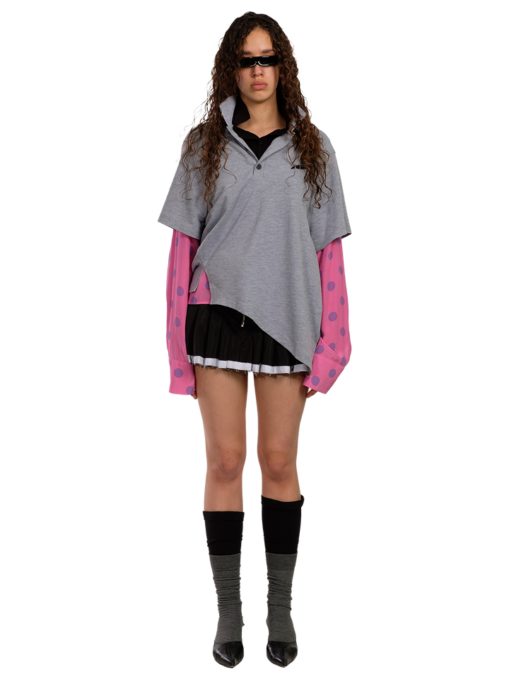 Natasha Zinko PLEATED MOTO SKIRT