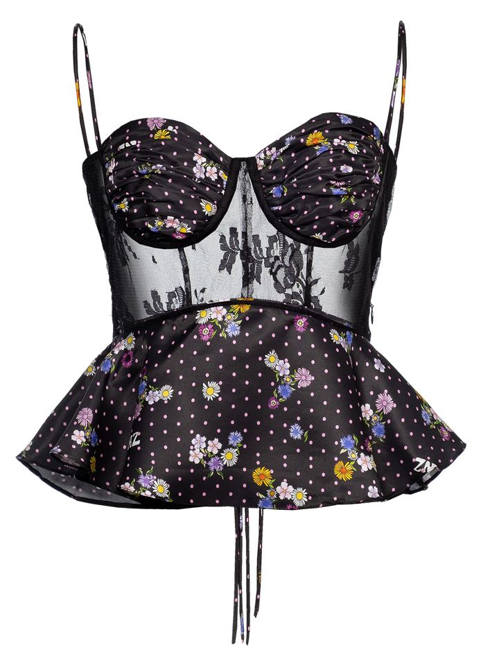 natasha zinko Polka Dot Camisole Top