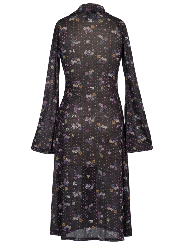 Natasha Zinko Polka Dot Midi Shirt Dress