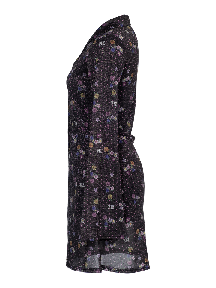 Natasha Zinko Polka Dot Mini Shirt Dress