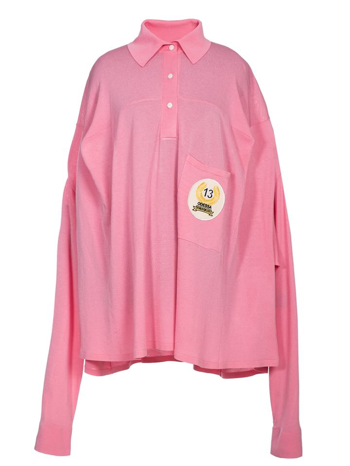 natasha zinko Polo Collar Box Sweater