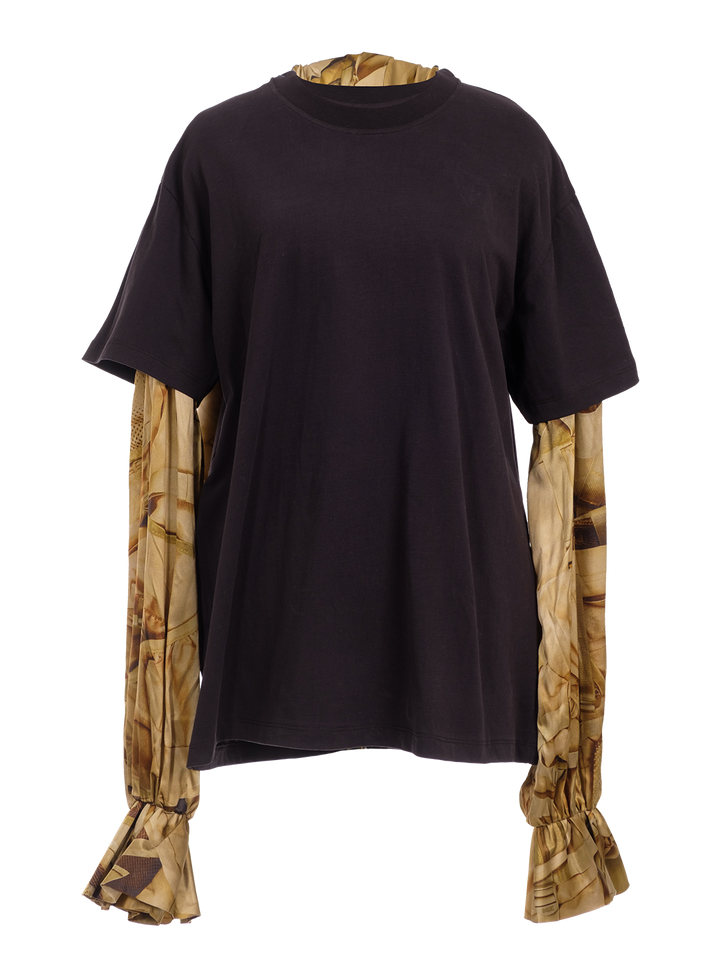 natasha zinko Pussy Bow Hoodie Goggle Blouse