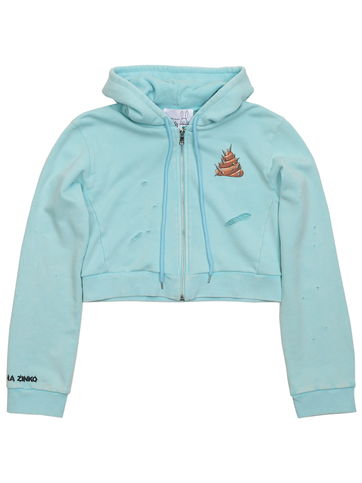 Natasha Zinko Random Sh*t Cropped Hoodie