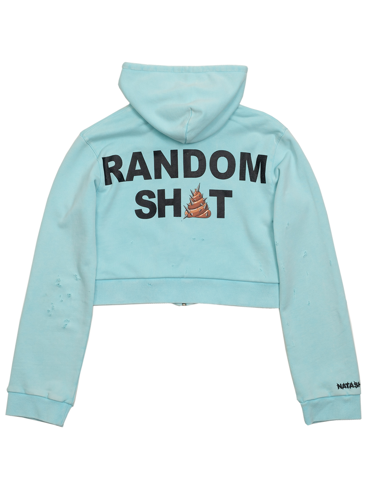 Natasha Zinko Random Sh*t Cropped Hoodie