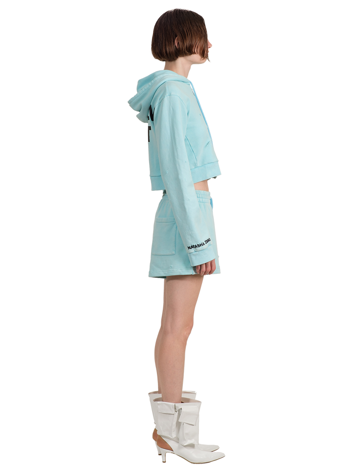 Natasha Zinko Random Sh*t Cropped Hoodie