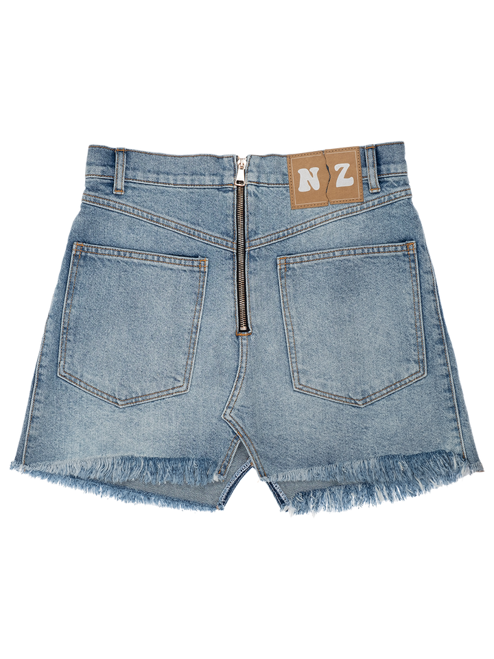 Natasha Zinko Reverse Denim Skirt