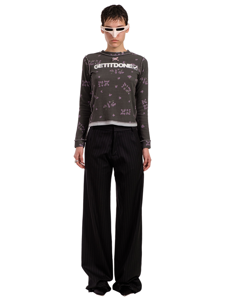 Natasha Zinko REVERSE PINSTRIPE PANTS