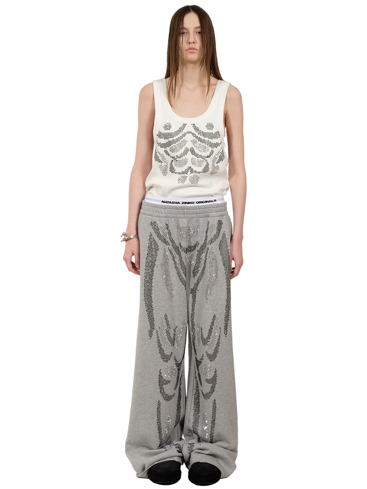 natasha zinko Rhinestones Joggers