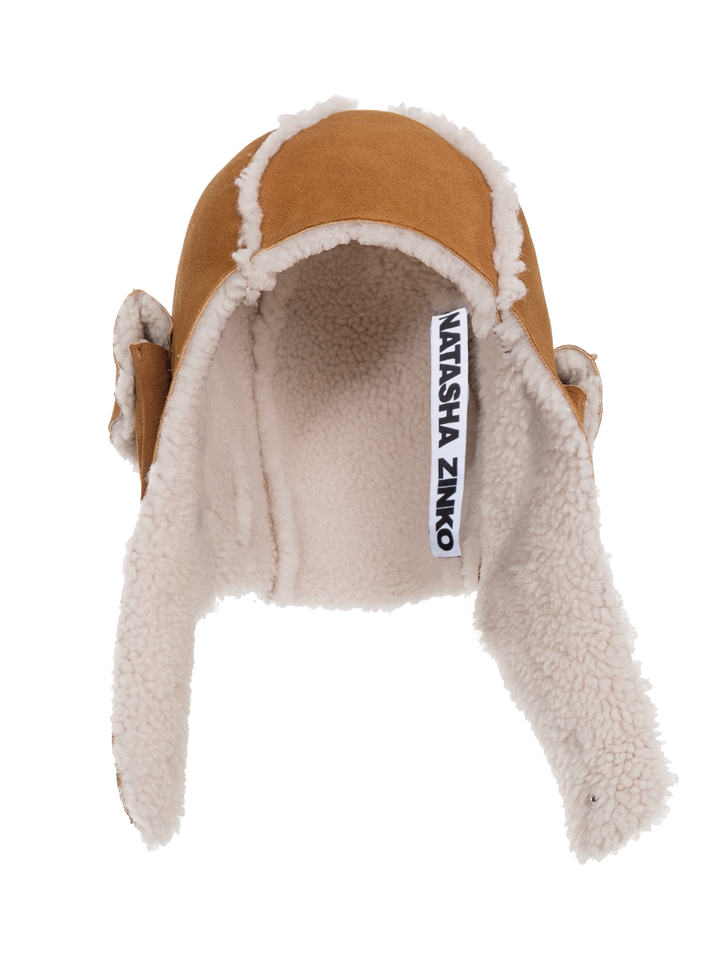 natasha zinko Shearling Camping Hat