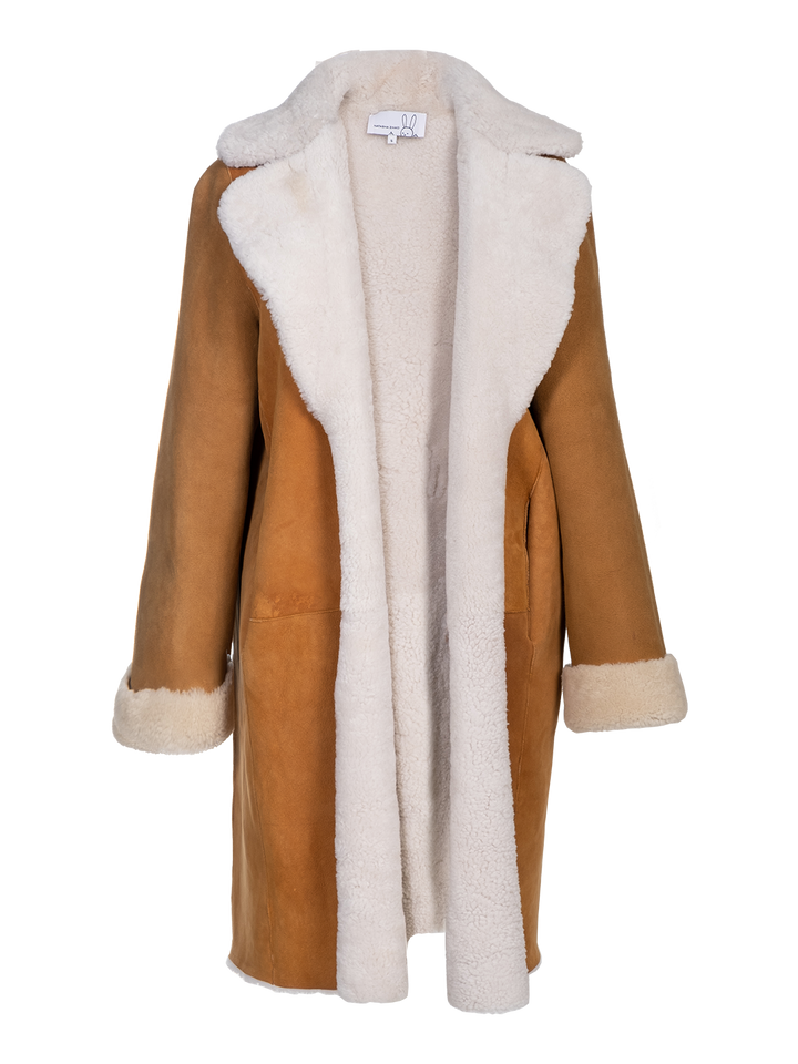 Natasha Zinko Shearling Maxi Coat