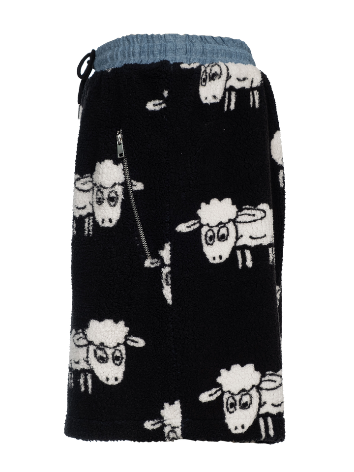 Natasha Zinko Sheep Fleece Shorts