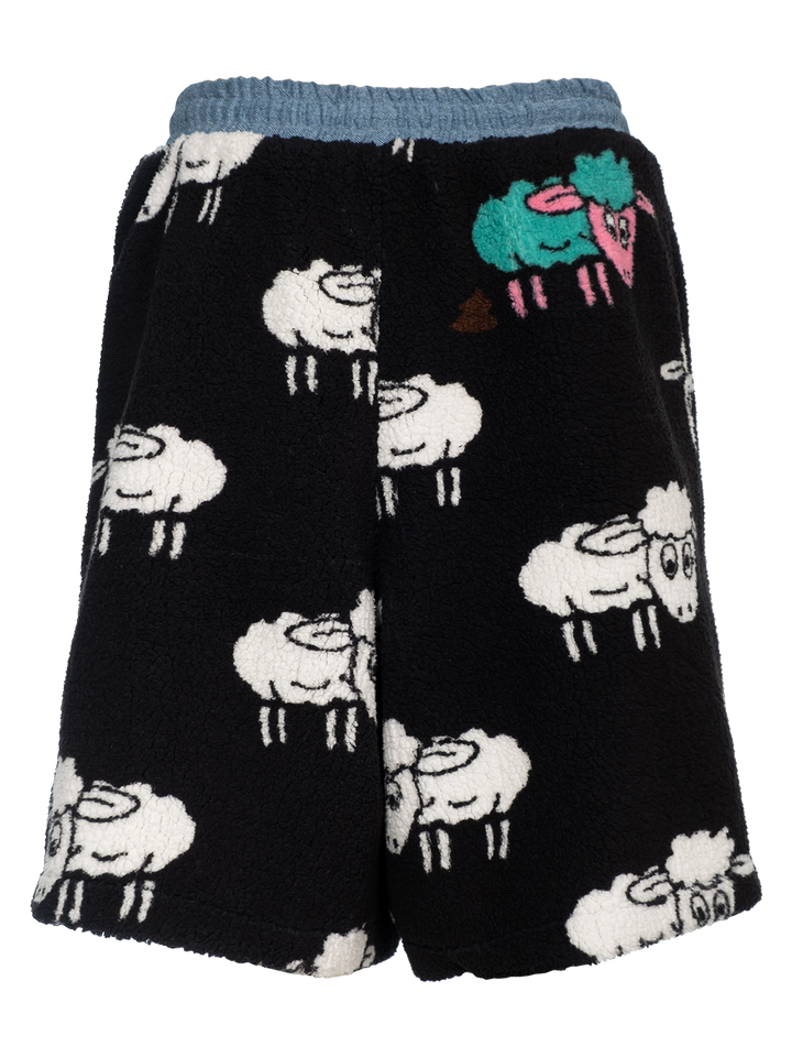 Natasha Zinko Sheep Fleece Shorts