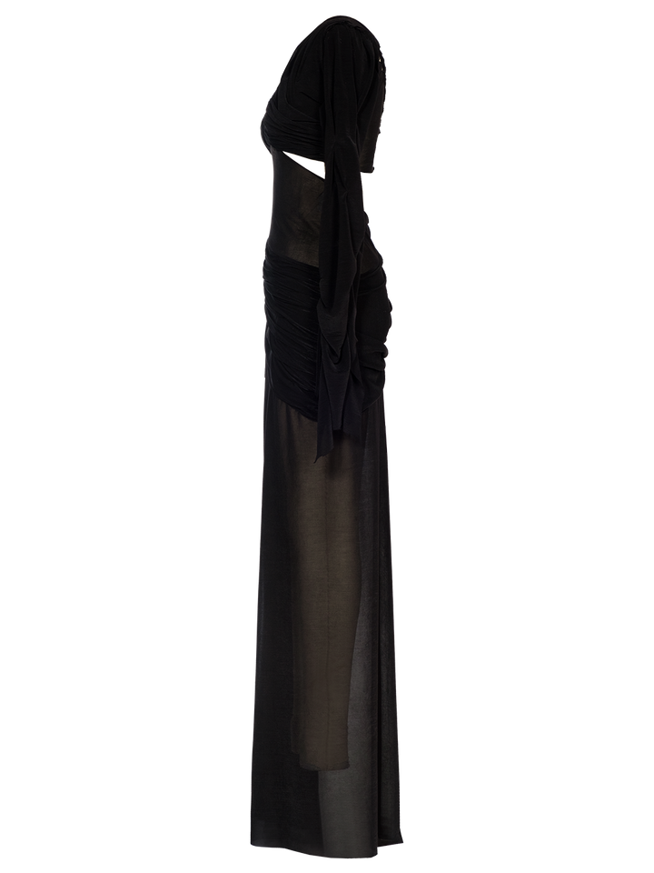 Natasha Zinko Sheer Wrap Bodycon Dress