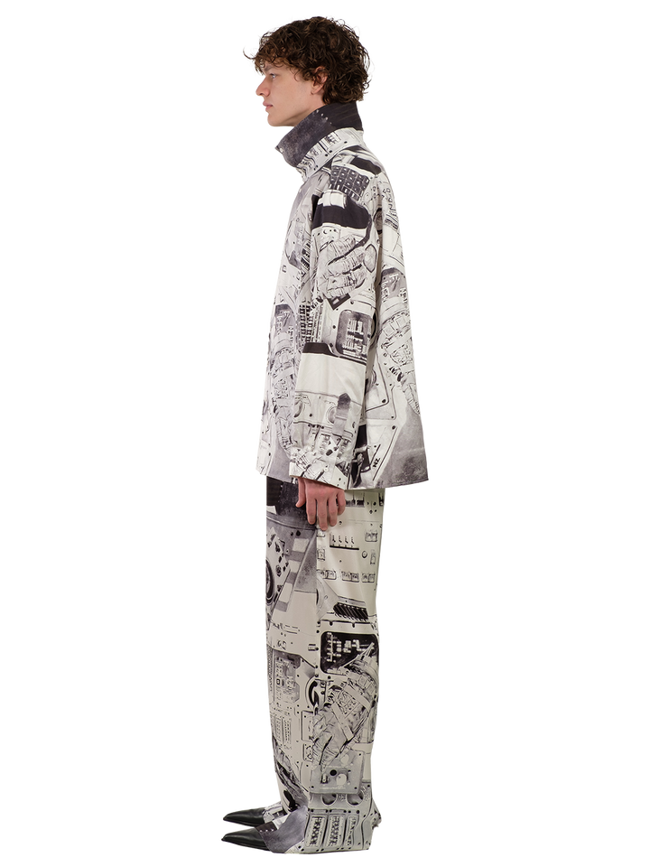 Natasha Zinko SPACESHIP PRINT PANTS