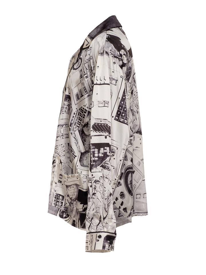 Natasha Zinko SPACESHIP PRINT SHIRT