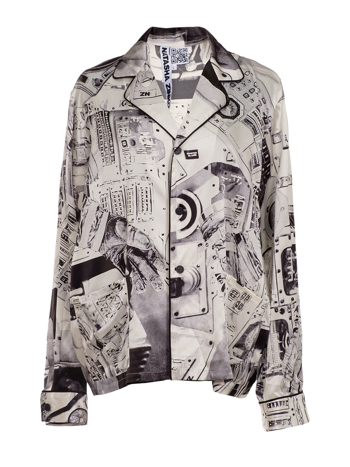 natasha zinko SPACESHIP PRINT SHIRT
