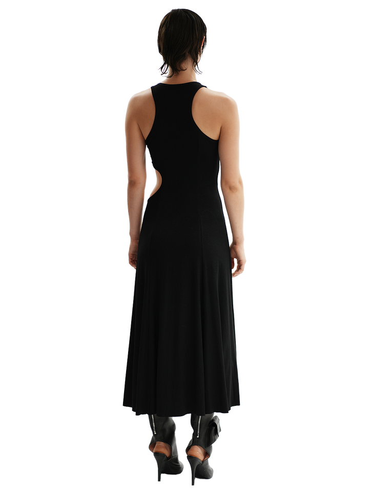 Natasha Zinko Stretch Cut Out Cotton Midi Dress