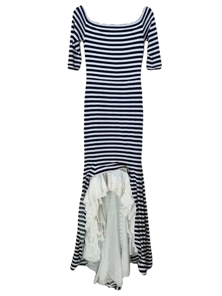 natasha zinko Striped Jersey Maxi Dress