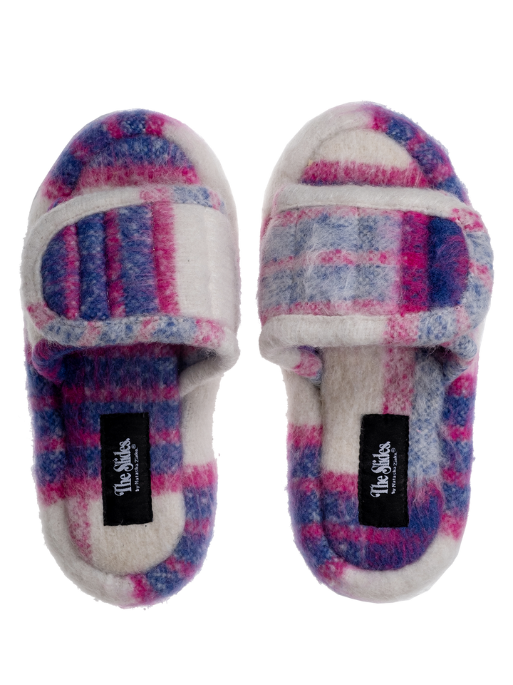 natasha zinko The Checked Wool Slides
