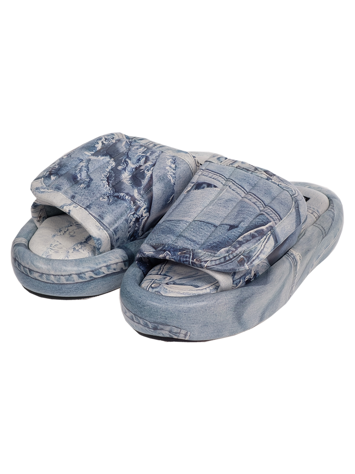 Natasha Zinko The Denim Print Slides