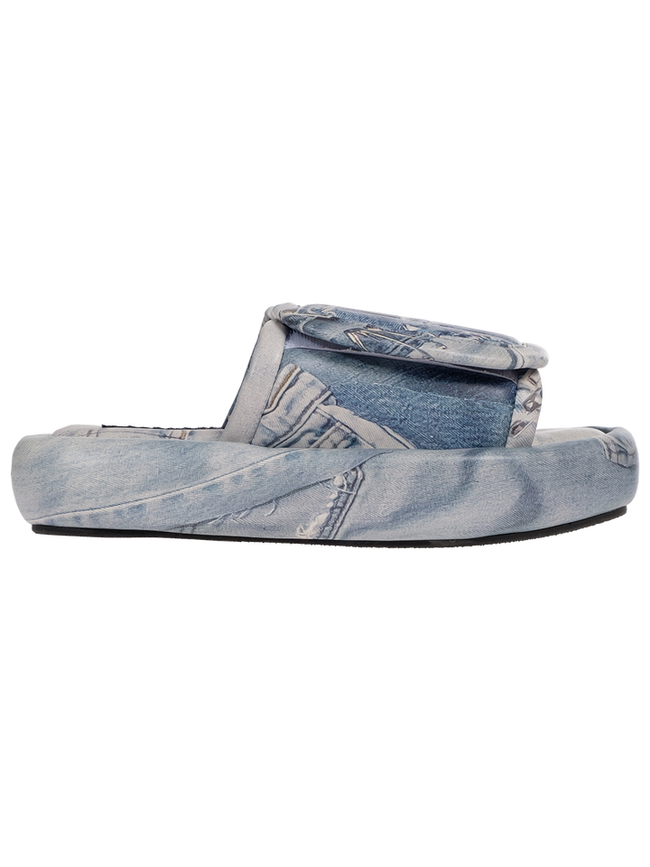 Natasha Zinko The Denim Print Slides