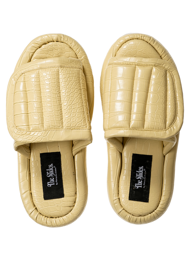 natasha zinko The Faux Leather Slides