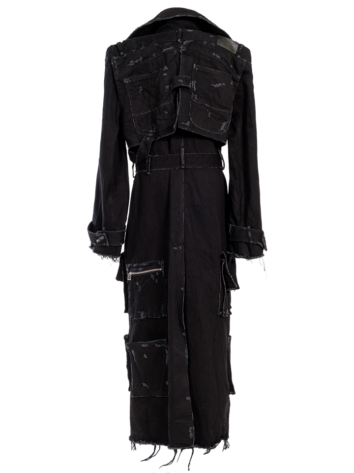 Natasha Zinko THICK COTTON CARGO TRENCHCOAT