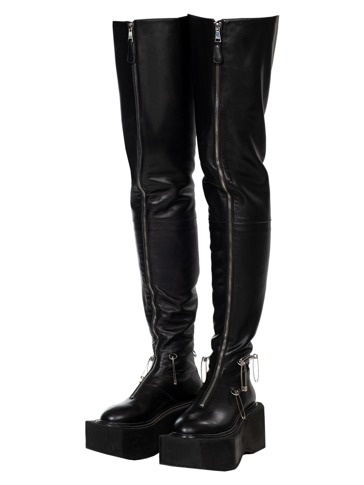 Natasha Zinko Thigh-High Box Boots