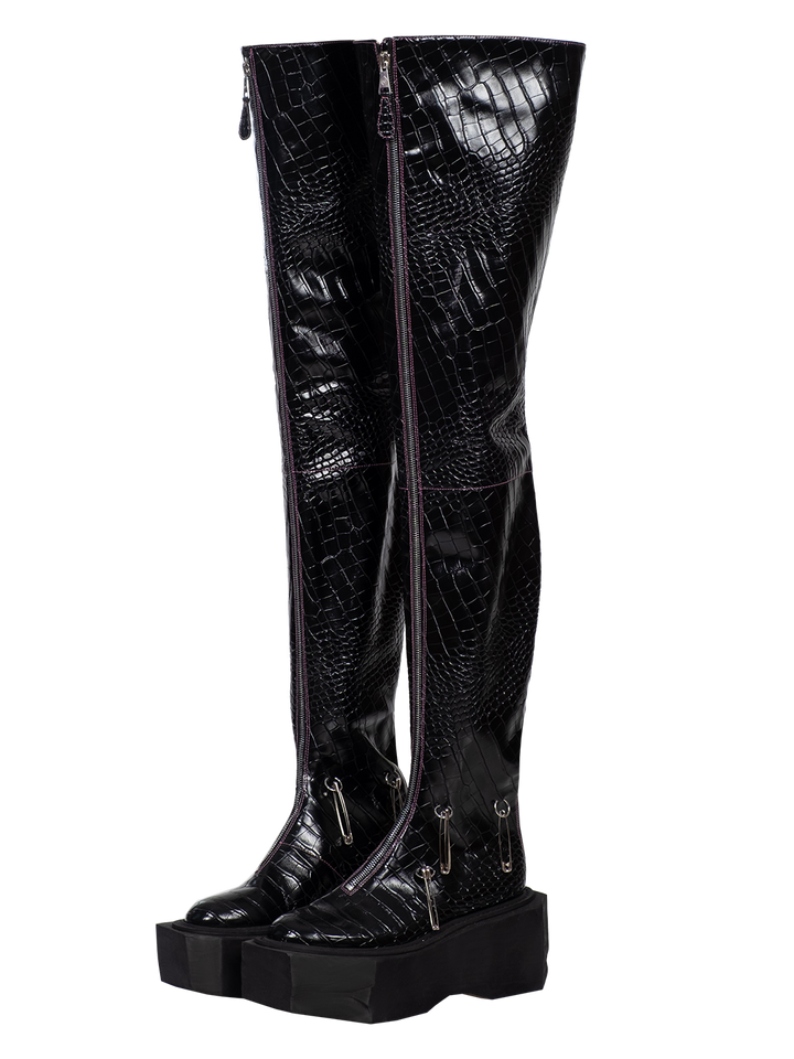 Natasha Zinko Thigh-high Ring Boots