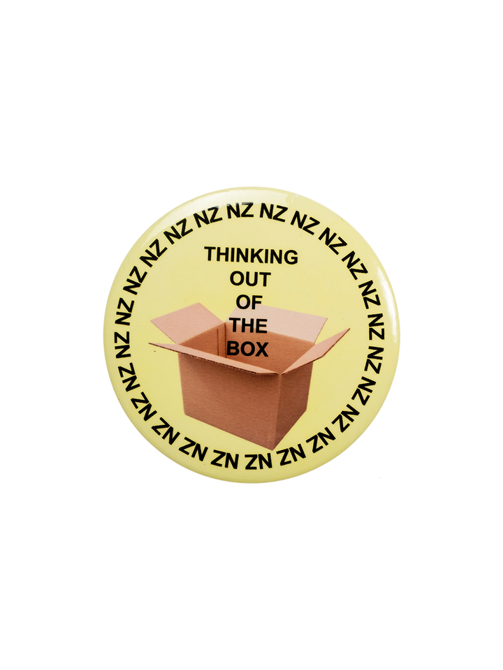 natasha zinko Thinking Out Of The Box Metal Pin