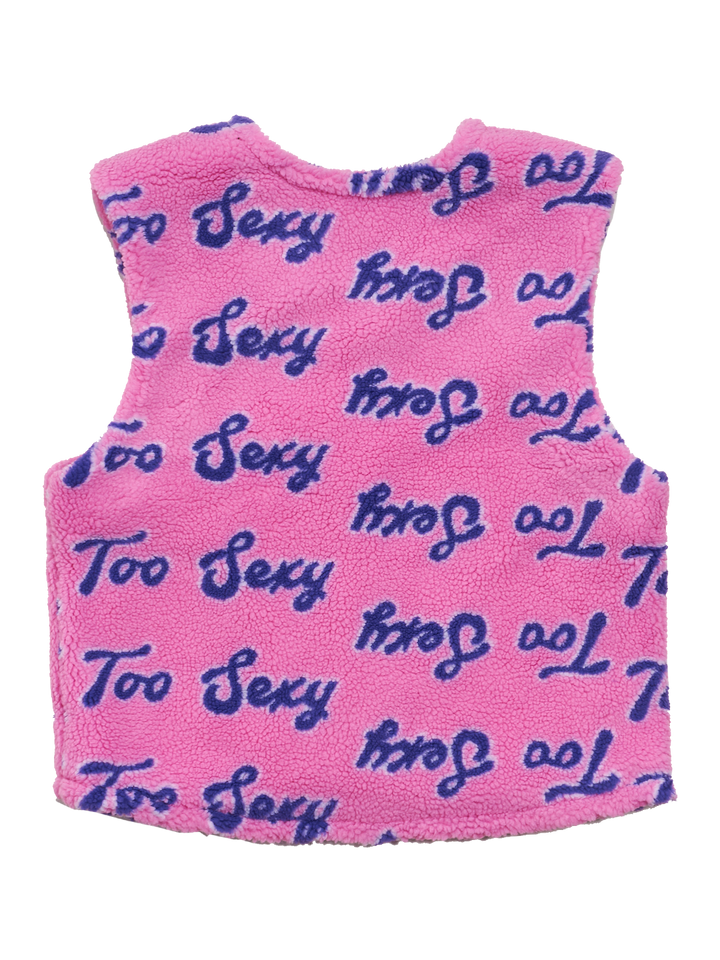 Natasha Zinko Too Sexy-print Fleece Vest