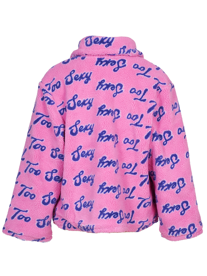 Natasha Zinko Too Sexy-print Fleece Zip Jacket