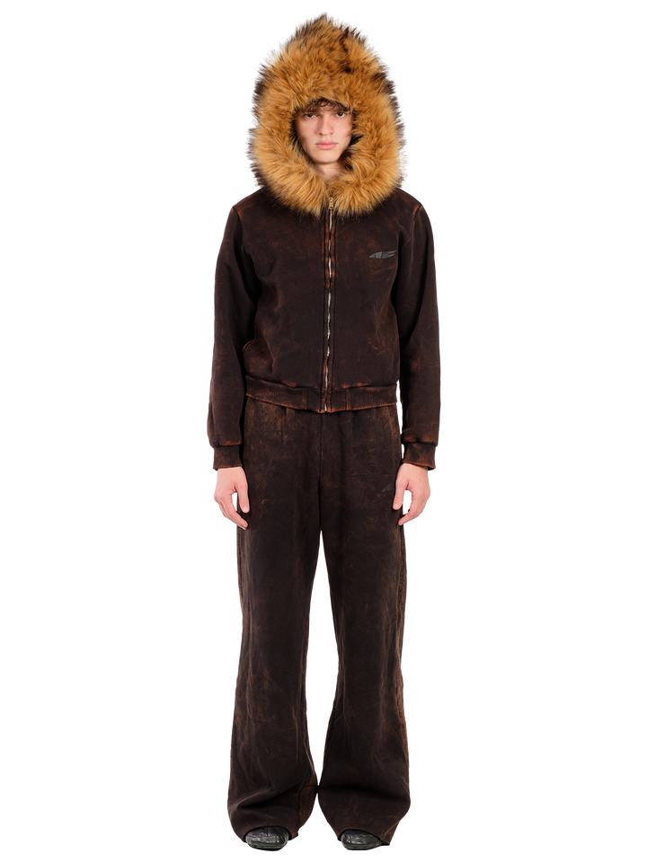 natasha zinko TREATED ALIEN FUR HOODY