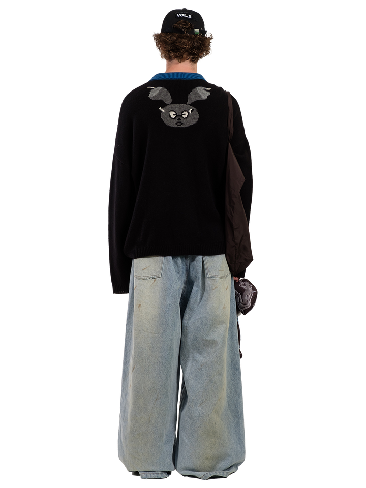 Natasha Zinko TREATED FOLDED JEANS