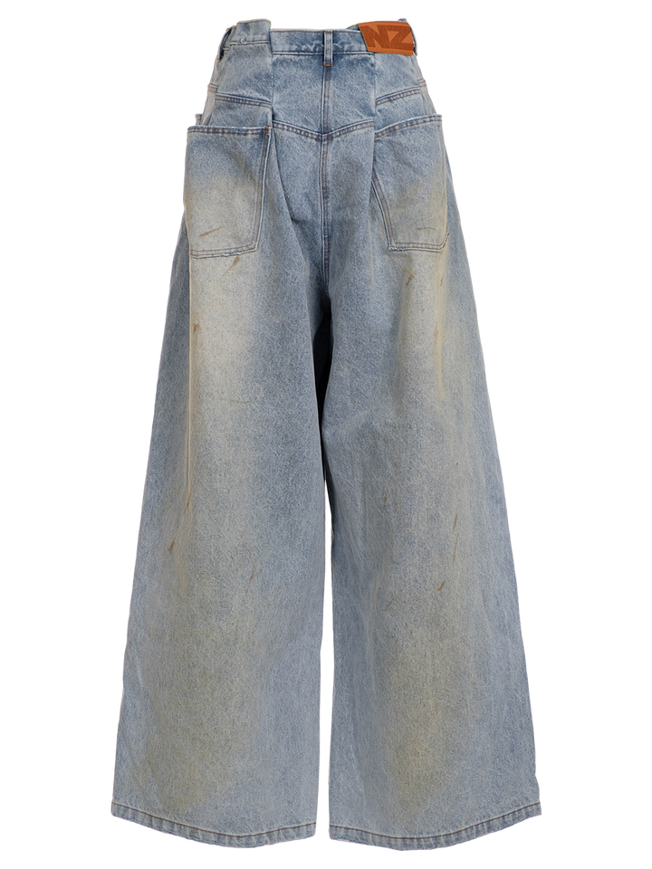 Natasha Zinko TREATED FOLDED JEANS